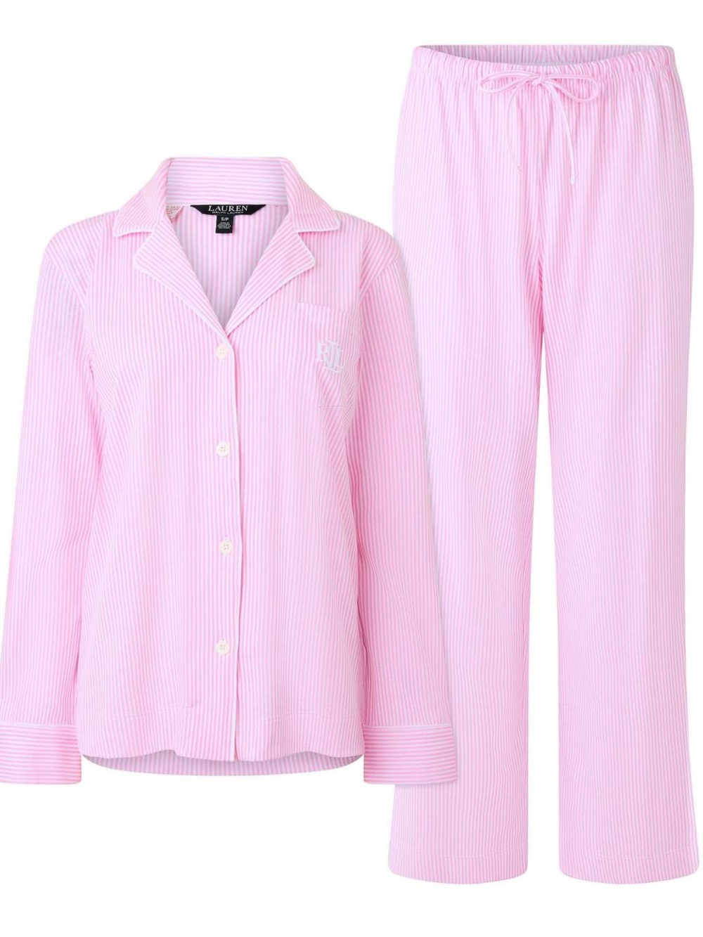 Pink Striped women’s Button-Up Pajama Top (New)
